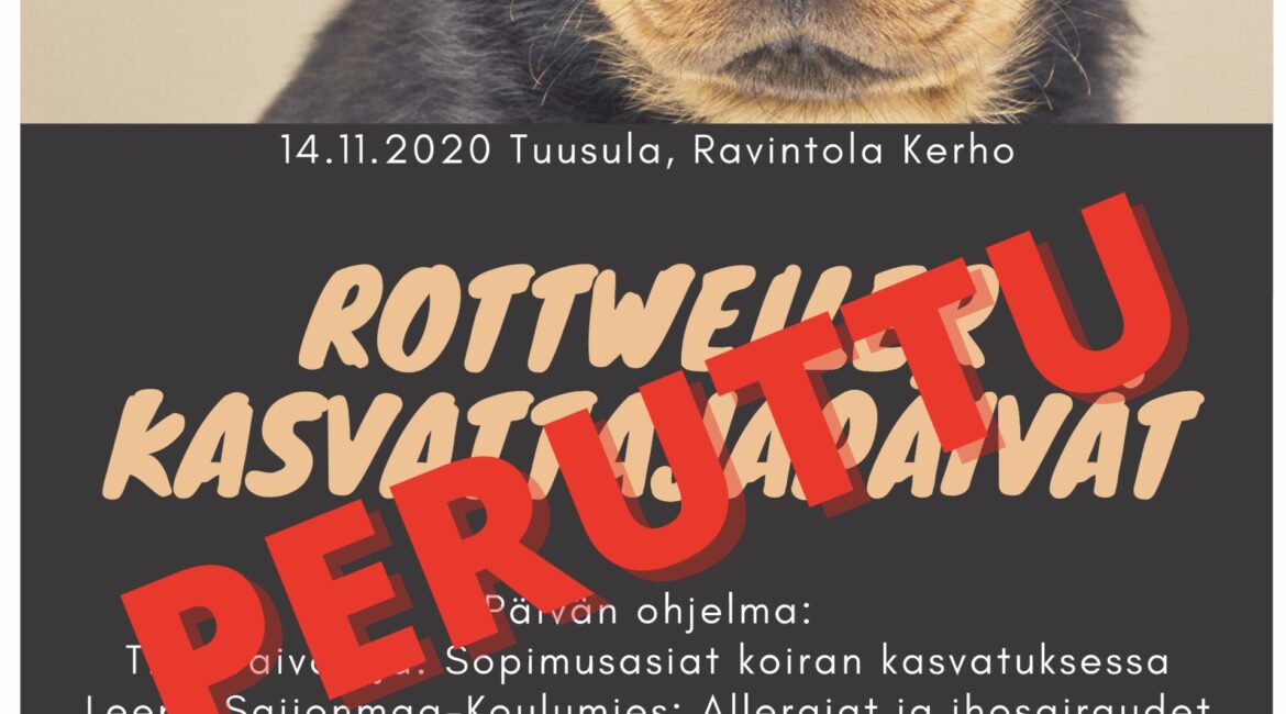 Kasvattajapäivät 2020 peruttu